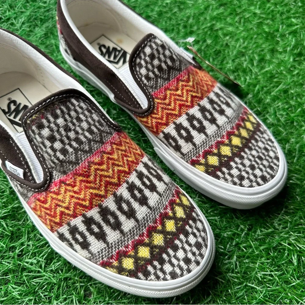 Vans Classic Slip On Fair Aisle Brown - Picture 8 of 10